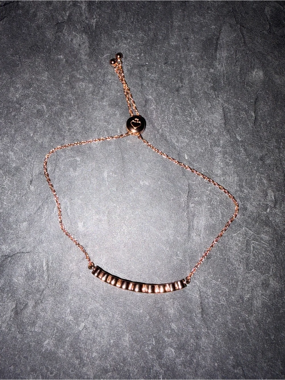 Adjustable Kate Spade Rose Gold Crystal Bracelet